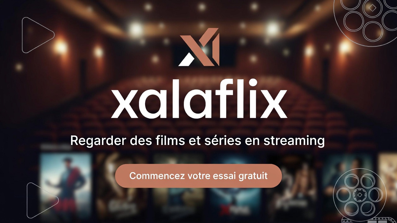 Interface de lecture vidéo intuitive sur Xalaflix, montrant un film en cours de lecture